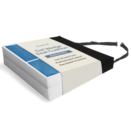 Proheal Bariatric Gel Wedge Wheelchair Seat Cushion -26"x18"x4"-2" PH-76062G